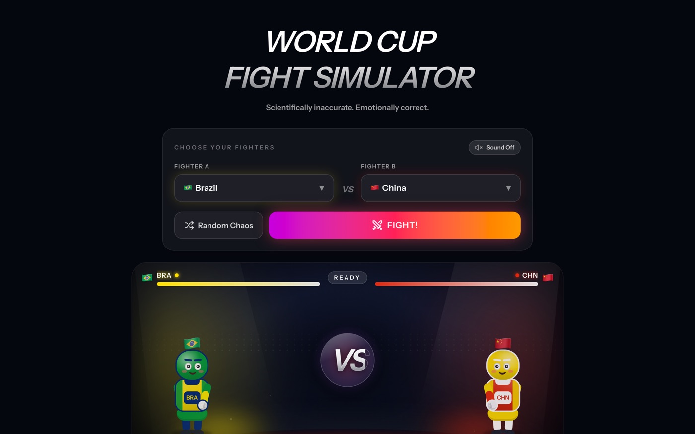 World Cup Fighter — screenshot