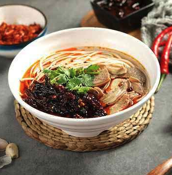 Lamb rice noodle soup