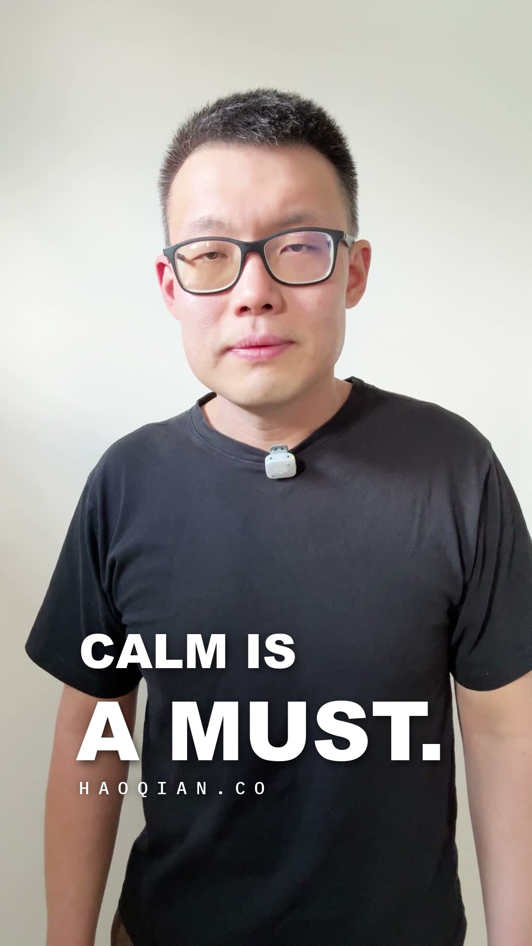 Calm Is a Must — poster