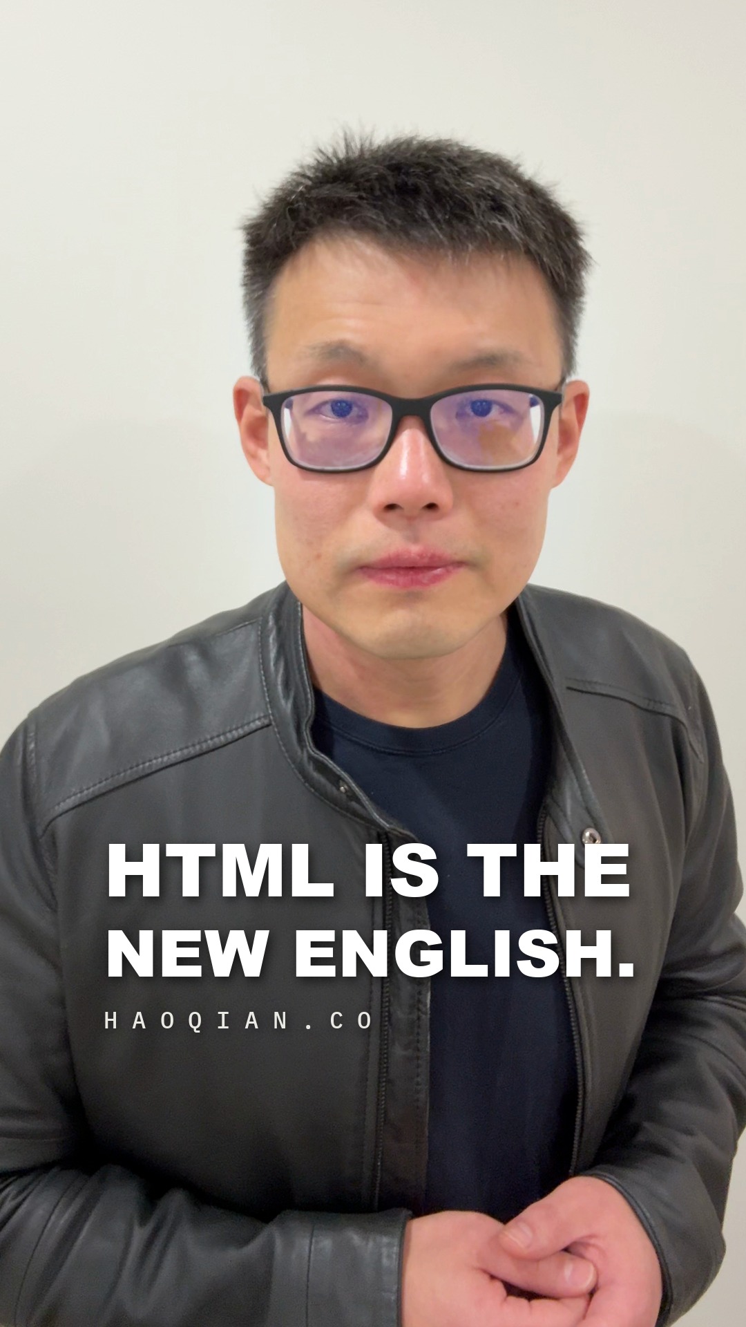 HTML Is The New English — poster